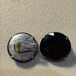Hobie Black Faceted Stud Earrings